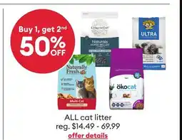 Petsmart ALL cat litter offer