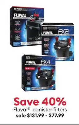 Petsmart Fluval canister filters offer