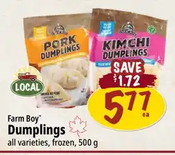 Farm Boy Farm Boy Dumplings offer