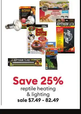 Petsmart reptile heating & lighting offer