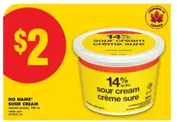 No Frills NO NAME SOUR CREAM, 500 mL offer