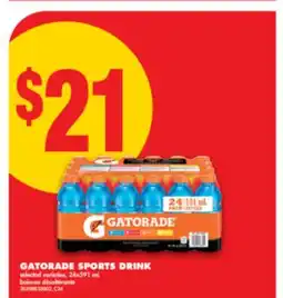 No Frills GATORADE SPORTS DRINK, 24x591 mL offer
