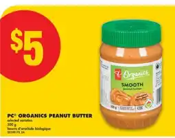 No Frills PC ORGANICS PEANUT BUTTER, 500 g offer