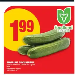 No Frills ENGLISH CUCUMBERS offer