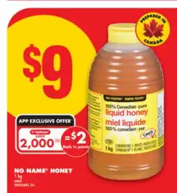 No Frills NO NAME HONEY, 1 kg offer