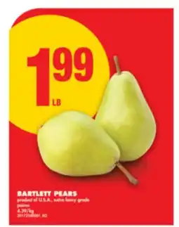 No Frills BARTLETT PEARS offer