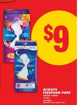 No Frills ALWAYS FLEXFOAM PADS, 18-36's offer