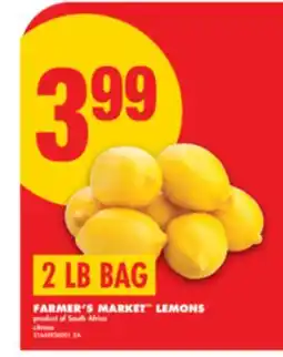 No Frills FARMER'S MARKET LEMONS, 2 LB BAG offer