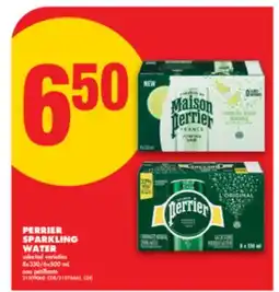 No Frills PERRIER SPARKLING WATER, 8x330/6x500 mL offer