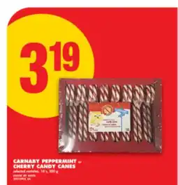 No Frills CARNABY PEPPERMINT OR CHERRY CANDY CANES, 16's, 200 g offer