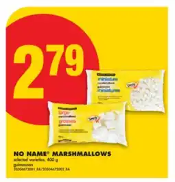 No Frills NO NAME MARSHMALLOWS, 400 g offer