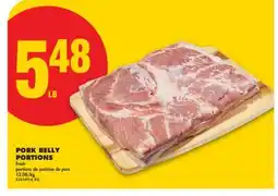 No Frills PORK BELLY PORTIONS offer
