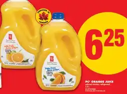 No Frills PC ORANGE JUICE, 2.5 L offer