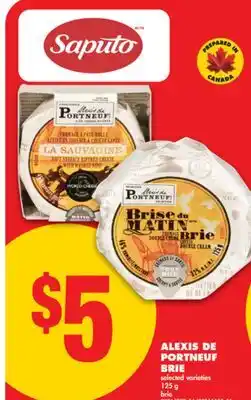 No Frills ALEXIS DE PORTNEUF BRIE, 125 G offer