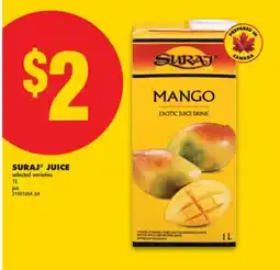 No Frills SURAJ JUICE, 1L offer