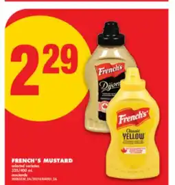 No Frills FRENCH'S MUSTARD, 325/400 mL offer
