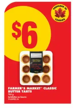 No Frills FARMER'S MARKET CLASSIC BUTTER TARTS, 765 g offer