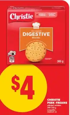 No Frills CHRISTIE PEEK FREANS, 290-350 g offer