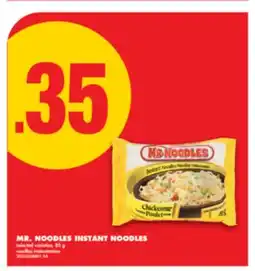 No Frills MR. NOODLES INSTANT NOODLES, 85 g offer