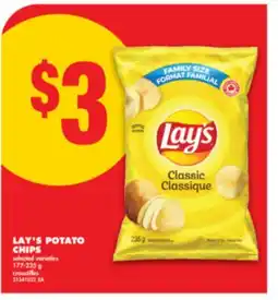 No Frills LAY'S POTATO CHIPS, 177-235 G offer