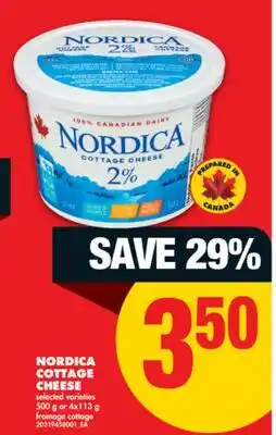 No Frills NORDICA COTTAGE CHEESE, 500 g or 4x113 g offer