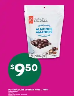 No Frills PC CHOCOLATE COVERED NUTS OR FRUIT, 200-400 g offer