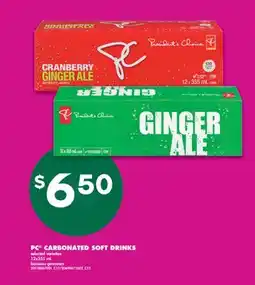 No Frills PC CARBONATED SOFT DRINKS, 12x355 mL offer