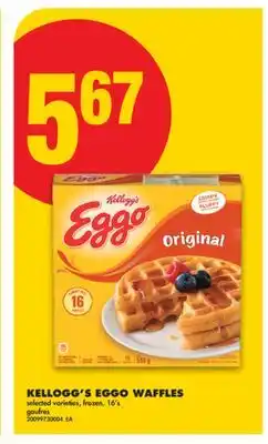 No Frills KELLOGG'S EGGO WAFFLES, 16'S offer