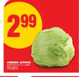 No Frills ICEBERG LETTUCE offer