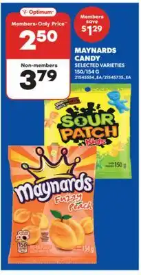 Real Canadian Superstore MAYNARDS CANDY, 150/154 G offer