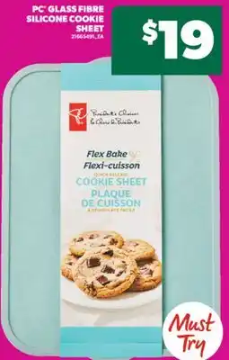Real Canadian Superstore PC GLASS FIBRE SILICONE COOKIE SHEET offer