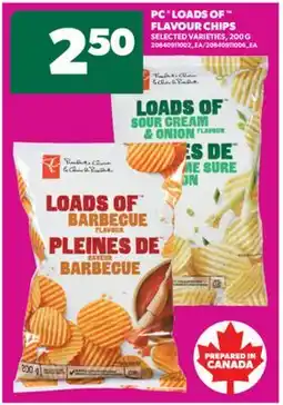 Real Canadian Superstore PC LOADS OF FLAVOUR CHIPS, 200 G offer