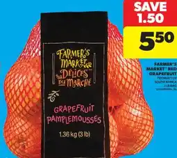 Real Canadian Superstore FARMER'S MARKET RED GRAPEFRUIT, 3 LB BAG offer