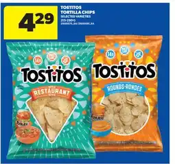 Real Canadian Superstore TOSTITOS TORTILLA CHIPS, 215-290 G offer