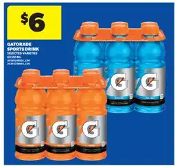 Real Canadian Superstore GATORADE SPORTS DRINK, 6X591 ML offer
