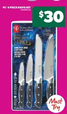 Real Canadian Superstore PC 4 PIECE KNIFE SET offer