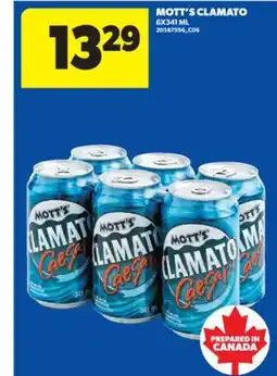 Real Canadian Superstore MOTT'S CLAMATO, 6X341 ML offer