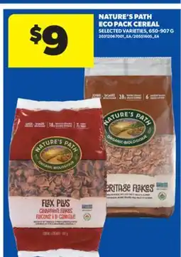 Real Canadian Superstore NATURE'S PATH ECO PACK CEREAL, 650-907 G offer