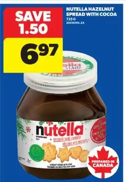 Real Canadian Superstore NUTELLA HAZELNUT SPREAD WITH COCOA, 725 G offer