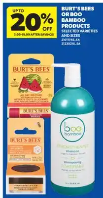 Real Canadian Superstore BURT'S BEES OR BOO BAMBOO PRODUCTS offer