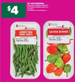 Real Canadian Superstore PC HOT PEPPERS, 75-226 G offer