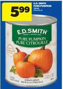 Real Canadian Superstore E. D. SMITH PURE PUMPKIN, 796 ML offer