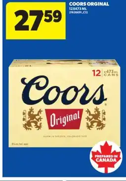 Real Canadian Superstore COORS ORGINAL, 12X473 ML offer