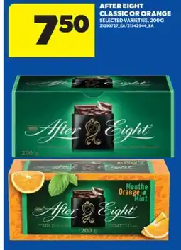 Real Canadian Superstore AFTER EIGHT CLASSIC OR ORANGE, 200 G offer