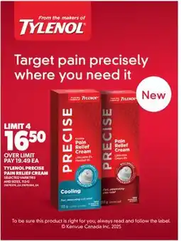 Real Canadian Superstore TYLENOL PRECISE PAIN RELIEF CREAM, 113 G offer