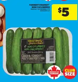 Real Canadian Superstore FARMER'S MARKET MINI CUCUMBERS, 11' S offer