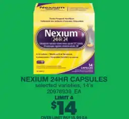 Real Canadian Superstore NEXIUM 24HR CAPSULES, 14' S offer