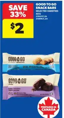 Real Canadian Superstore GOOD TO GO SNACK BARS, 40 G offer