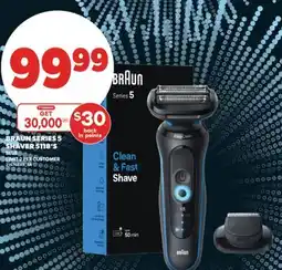 Real Canadian Superstore BRAUN SERIES 5 SHAVER 5118' S BLUE offer