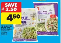 Real Canadian Superstore PC CHOPPED SALAD KITS, 282-396 G offer